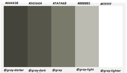 Custom Gray Colour Scheme